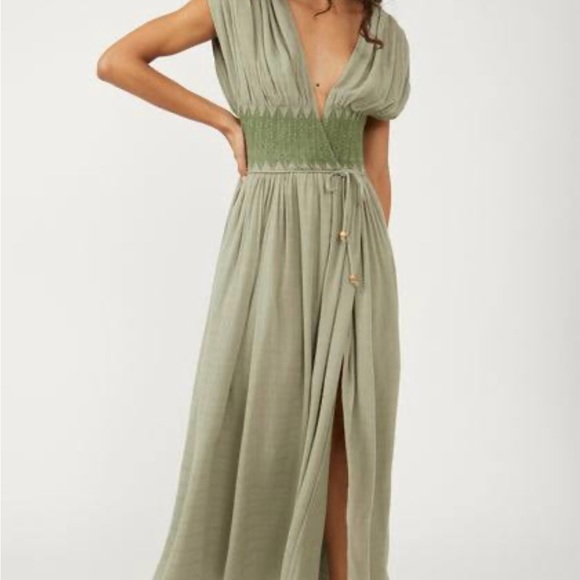NEW Free People Devon Maxi Dress Seagrass M
-new with out tag - Picture 2 of 10